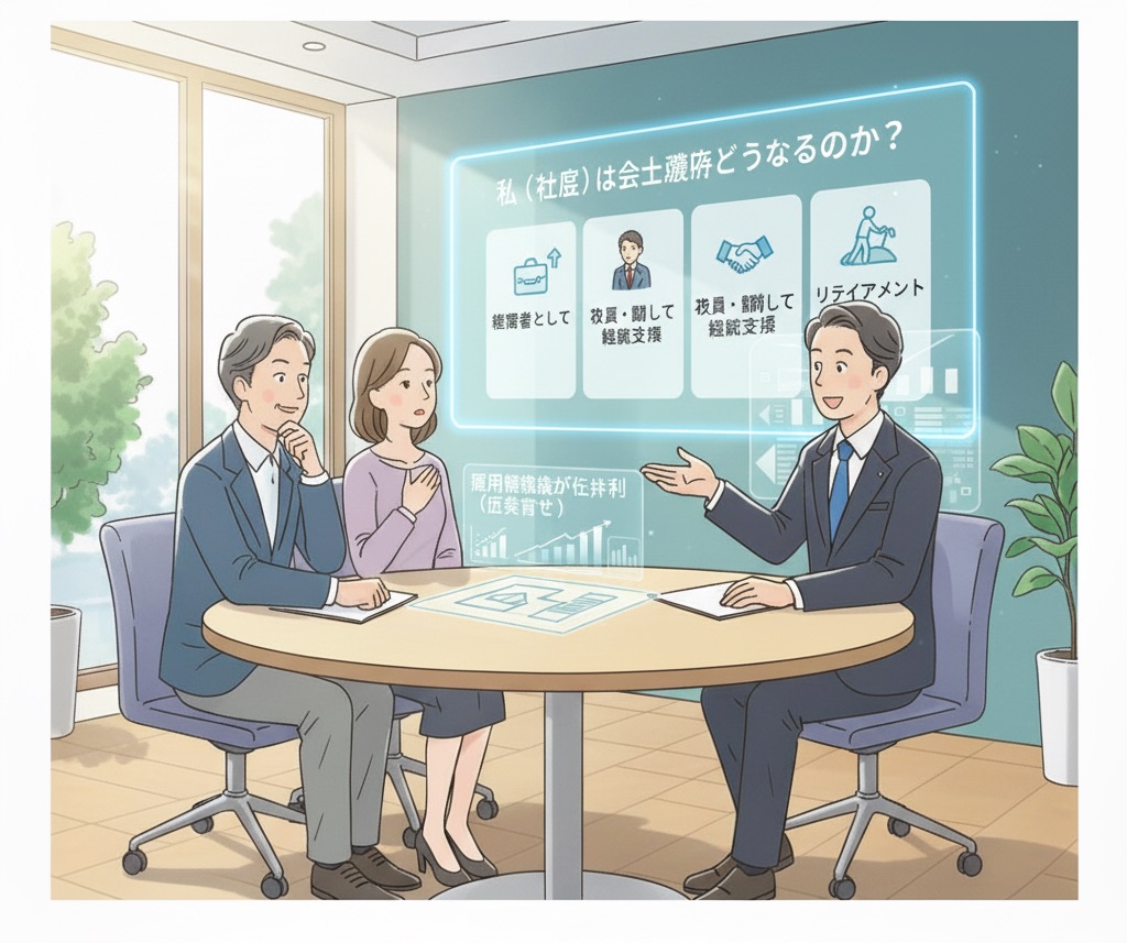 私（社長）は会社譲渡後どうなるのか？