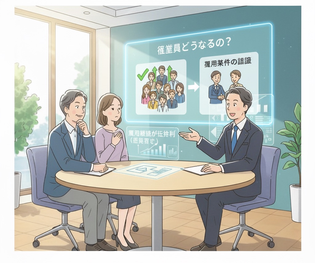 従業員はどうなるのか？